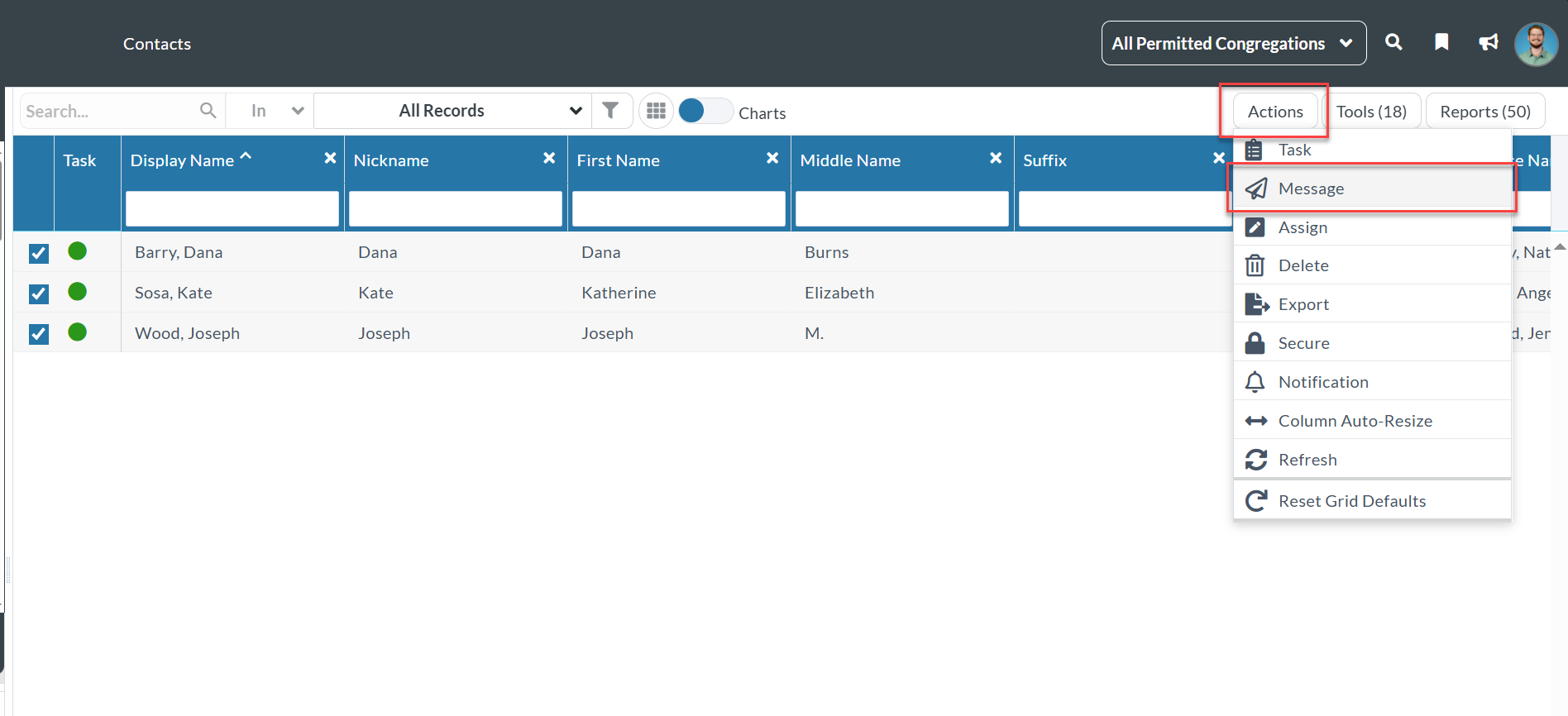 Find and Open New Message Tool